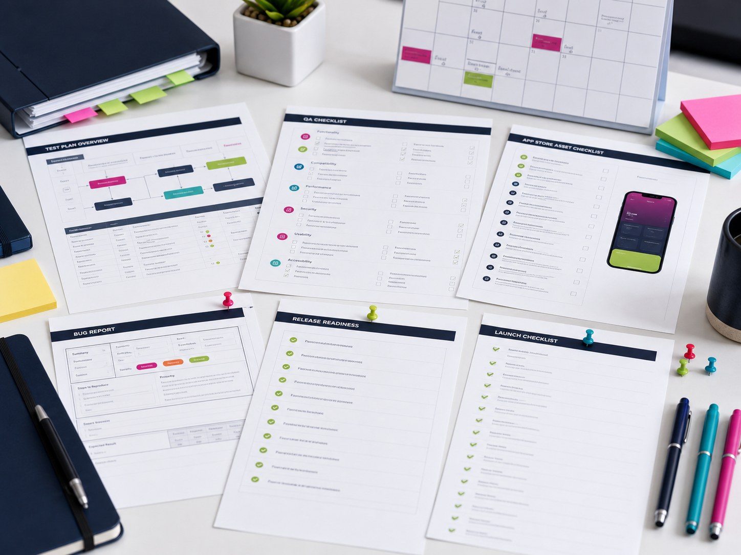 Mobile app engineering and launch planning