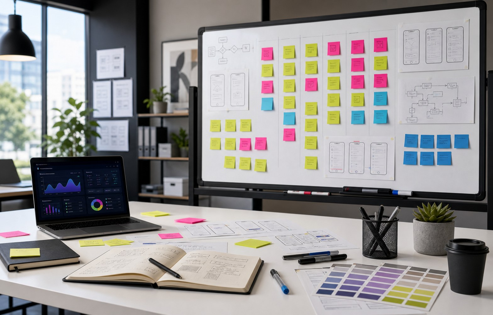Product strategy board for mobile app planning
